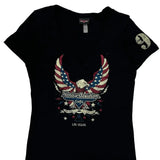 Las Vegas Harley Davidson Graphic T-Shirt - Large Black Cotton