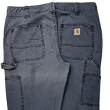 Carhartt Carpenter Trousers - 32W UK 12 Grey Cotton