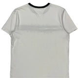 Tommy Hilfiger Striped T-Shirt - Medium White Cotton