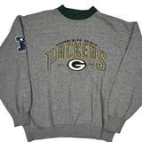 Green Bay Packers Lee Sport Nfl Sweatshirt - Large Gray Polyester Blend