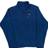 Patagonia Fleece 1/4 Zip - Medium Blue Polyester