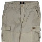 Dickies Cargo Trousers - 32W 31L Beige Cotton