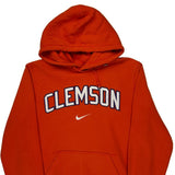 Clemson Nike College Hoodie - Medium Orange Cotton