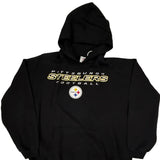 Pittsburgh Steelers N.F.L. Team Apparel Football Hoodie - XL Black Cotton Blend