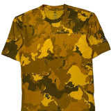 Adidas Camo Football Shirt - Small Yellow Polyester