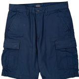 Dockers Cargo Shorts - 36W 10L Blue Cotton