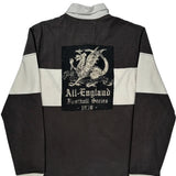 All-England Football Series 1839 Ralph Lauren Striped Rugby Shirt - Large Gray Cotton