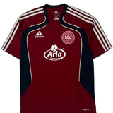 Denmark Dbu Adidas 2010-11 Training Football Shirt - Small Red Polyester