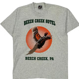 Beech Creek Hotel Fruit Of The Loom Single Stitch T-Shirt - Large Gray Cotton Blend