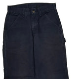 Carhartt Double Knee Carpenter Pants - 28W 30L Navy Cotton