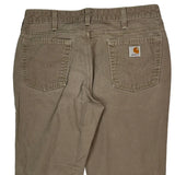 Carhartt Trousers - 30W UK 10 Brown Cotton