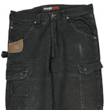Wrangler Cargo Pants - 33W 33L Black Cotton