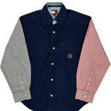 Tommy Hilfiger Striped Shirt - Small Black & White Cotton