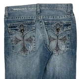 Hip Hop Decree Slim Jeans - 34W 31L Blue Cotton