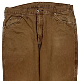 Dickies Carpenter Trousers - 36W 30L Brown Cotton