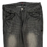 Division Boot Cut Jeans - 32W UK 10 Grey Denim