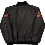 Flight Spire Graphic Bomber Jacket - 2XL Black Polyester