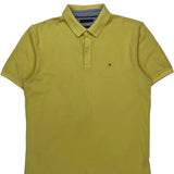 Tommy Hilfiger Slim Fit Polo Shirt - XL Yellow Cotton