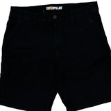 Caterpillar Shorts - 36W 10L Black Cotton