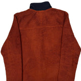 The North Face Fleece Jacket - Large Orange Polyester