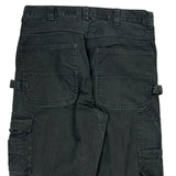 Dakota Grizzly Cargo Trousers - 32W 32L Black Cotton