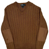 Polo By Ralph Lauren Sweater - XL Brown Cotton