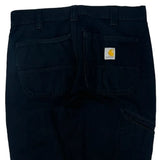 Carhartt Double Knee Carpenter Trousers - 36W 32L Black Cotton
