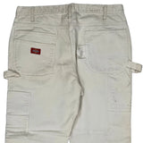 Dickies Double Knee Carpenter Trousers - 36W 30L White Cotton