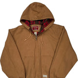 Frost Pruf Walls Checked Jacket - XL Brown Cotton