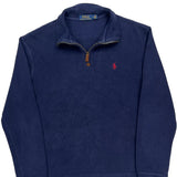 Polo By Ralph Lauren 1/4 Zip - Medium Blue Cotton