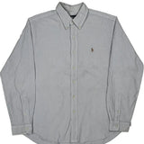 Ralph Lauren Striped Shirt - XL Blue Cotton