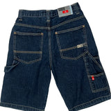 Southpole Baggy Denim Shorts - 25W 12L Dark Wash Denim