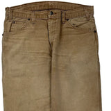 Dickies Carpenter Trousers - 32W 30L Brown Cotton