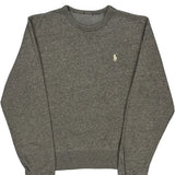 Polo By Ralph Lauren Sweatshirt - Small Gray Cotton Blend