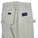 Dickies Carpenter Trousers - 30W 32L Cream Cotton
