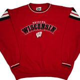 Wisconsin Badgers Lee Sport College Sweatshirt - XL Red Cotton