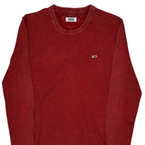 Tommy Jeans Sweater - Large Red Cotton
