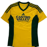 Castro Valley Soccer Club Adidas Football Shirt - Large Green Polyester