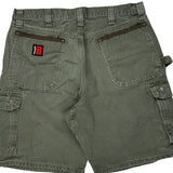 Wrangler Cargo Carpenter Shorts - 35W 10L Green Cotton