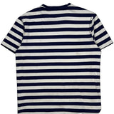 Polo By Ralph Lauren Striped T-Shirt - Medium Navy Cotton