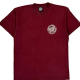 Skateboards Santa Cruz T-Shirt - Medium Burgundy Cotton