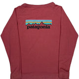 Patagonia Long Sleeve T-Shirt - Small Red Cotton