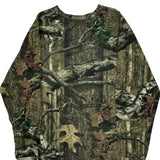 Mossy Oak Camo Long Sleeve T-Shirt - 2XL Camo Cotton Blend
