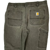 Carhartt Trousers - 35W 32L Grey Cotton
