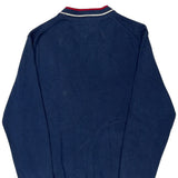 Tommy Hilfiger Striped Cardigan - Small Blue Cotton