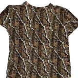 Fishing Graphic New York Clothing Camo T-Shirt - Small Brown Cotton