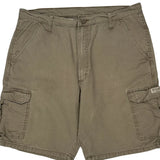 Wrangler Cargo Shorts - 36W 10L Khaki Cotton