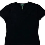 Ralph Lauren Top - Large Black Silk Blend