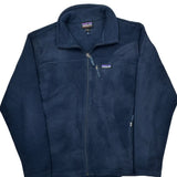 Synchilla Patagonia Fleece Jacket - Large Navy Polyester