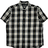Motorcycles Harley Davidson Checked Short Sleeve Shirt - 2XL Black Cotton